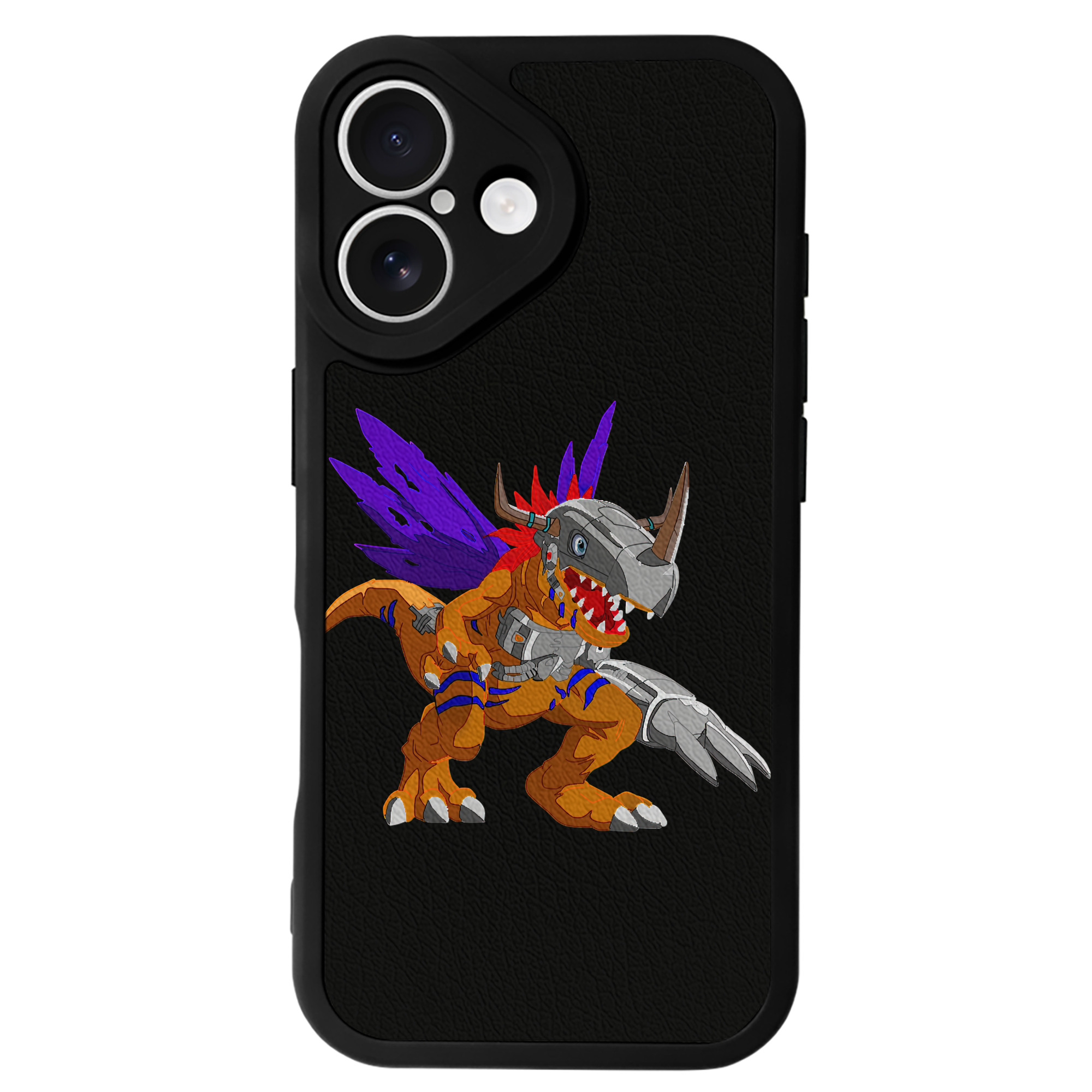 （画像用） Digimon デジタルモンスター/デジモン 【iPhone 16シリーズ対応】シリコンスマホケース（レザー調） 材質：シリコン